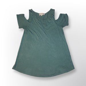 Pink republic green top size S